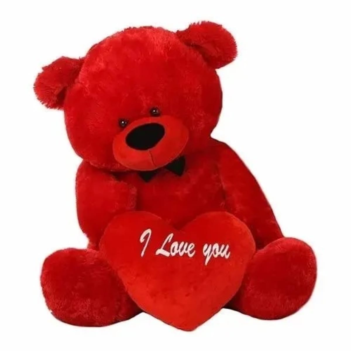 Pink and sales red teddy bear