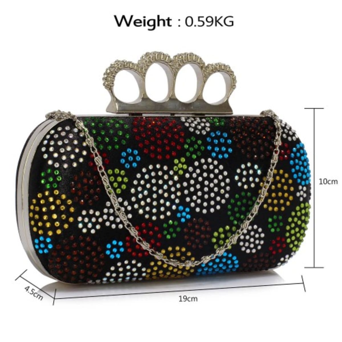 Knuckle ring clutch bag outlet
