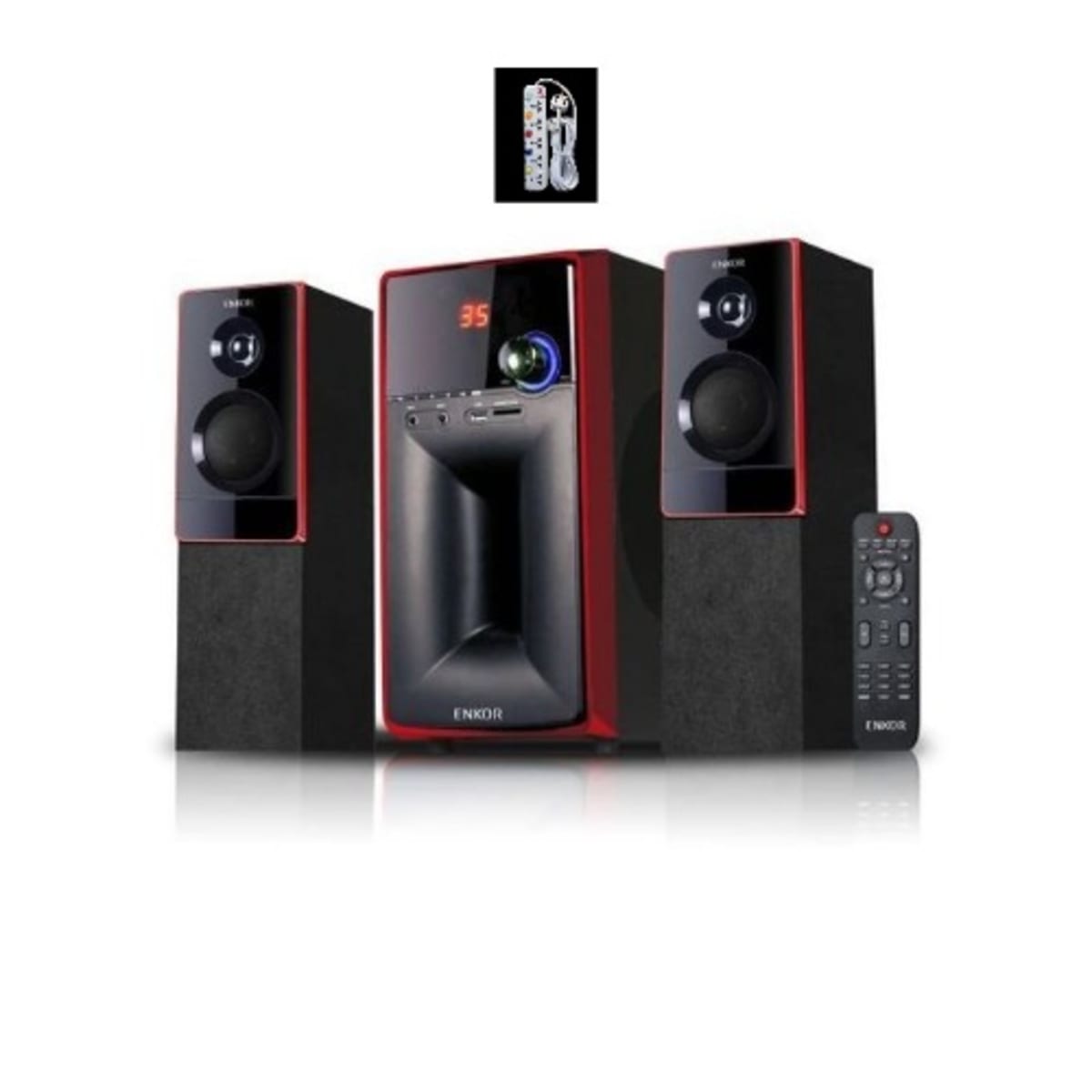 Enkor 2.1ch Bluetooth Home Theatre Free Extension x201 Konga