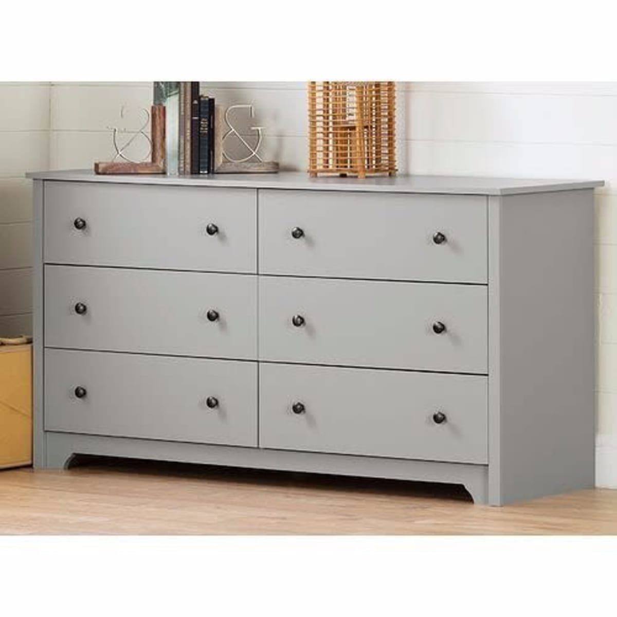 Double hot sale dresser grey