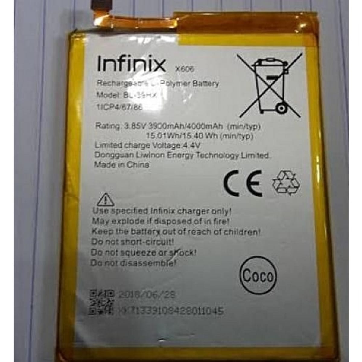 Infinix hot 6 battery capacity clearance