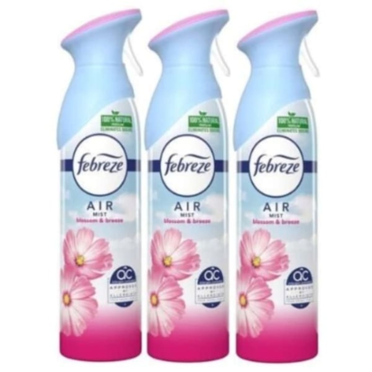 Febreze Air Freshener - Botanic Breeze, Lenor And Mist Lavender - 300ml X  3pieces