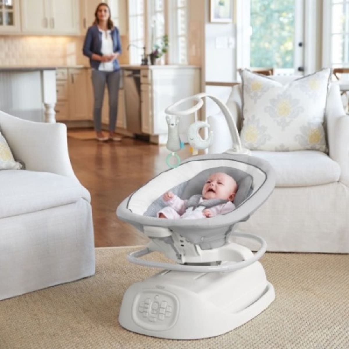 Graco Sense2soothe Baby Swing With Cry Detection Technology In