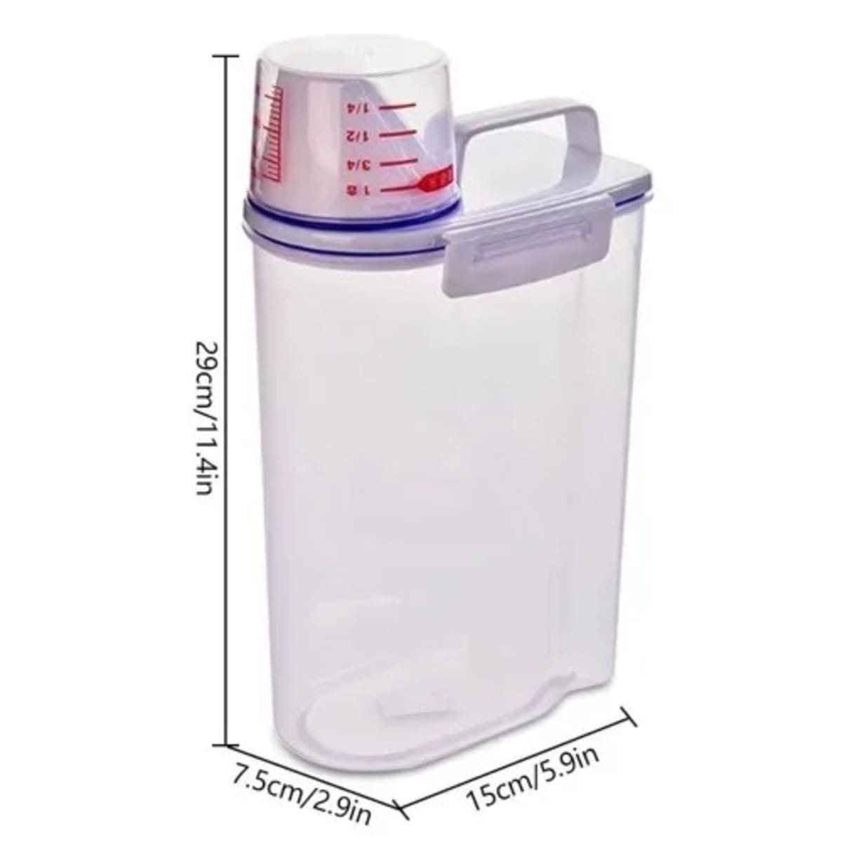 Red Plastic Tupperware Cereal Storage, Size: 2.9 L