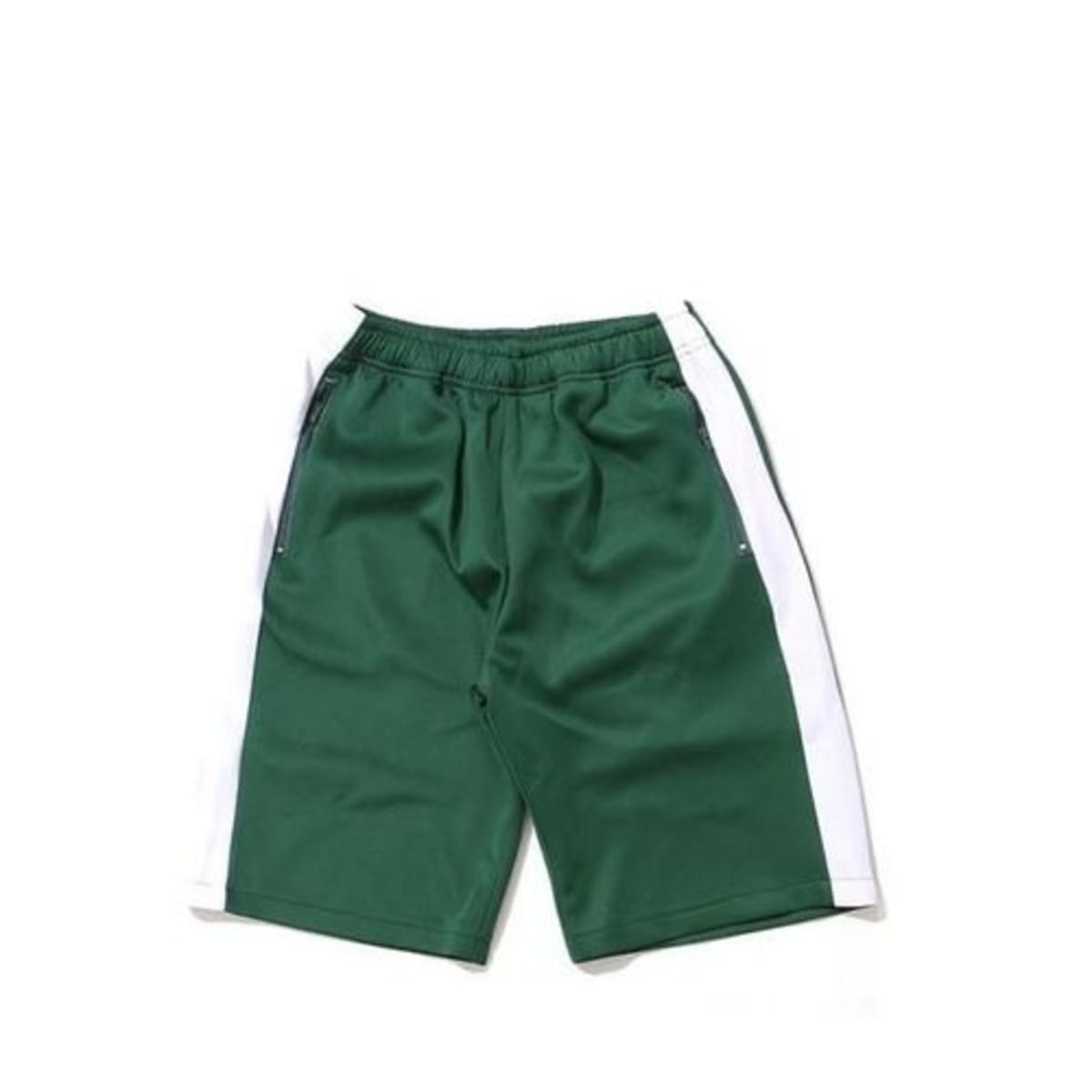 Green and sale white shorts