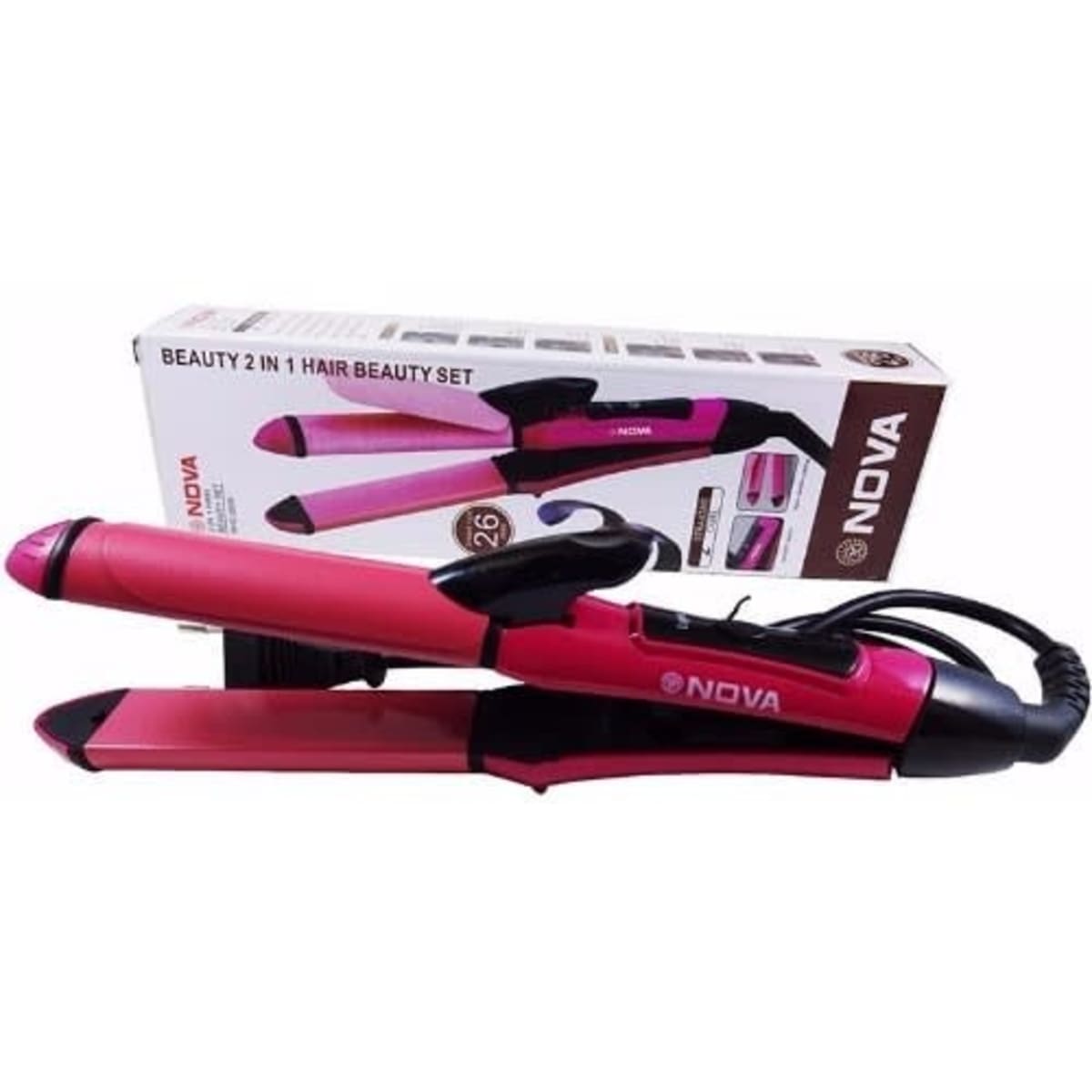 Nova essential 2 in 2025 1 hair straightener and curler