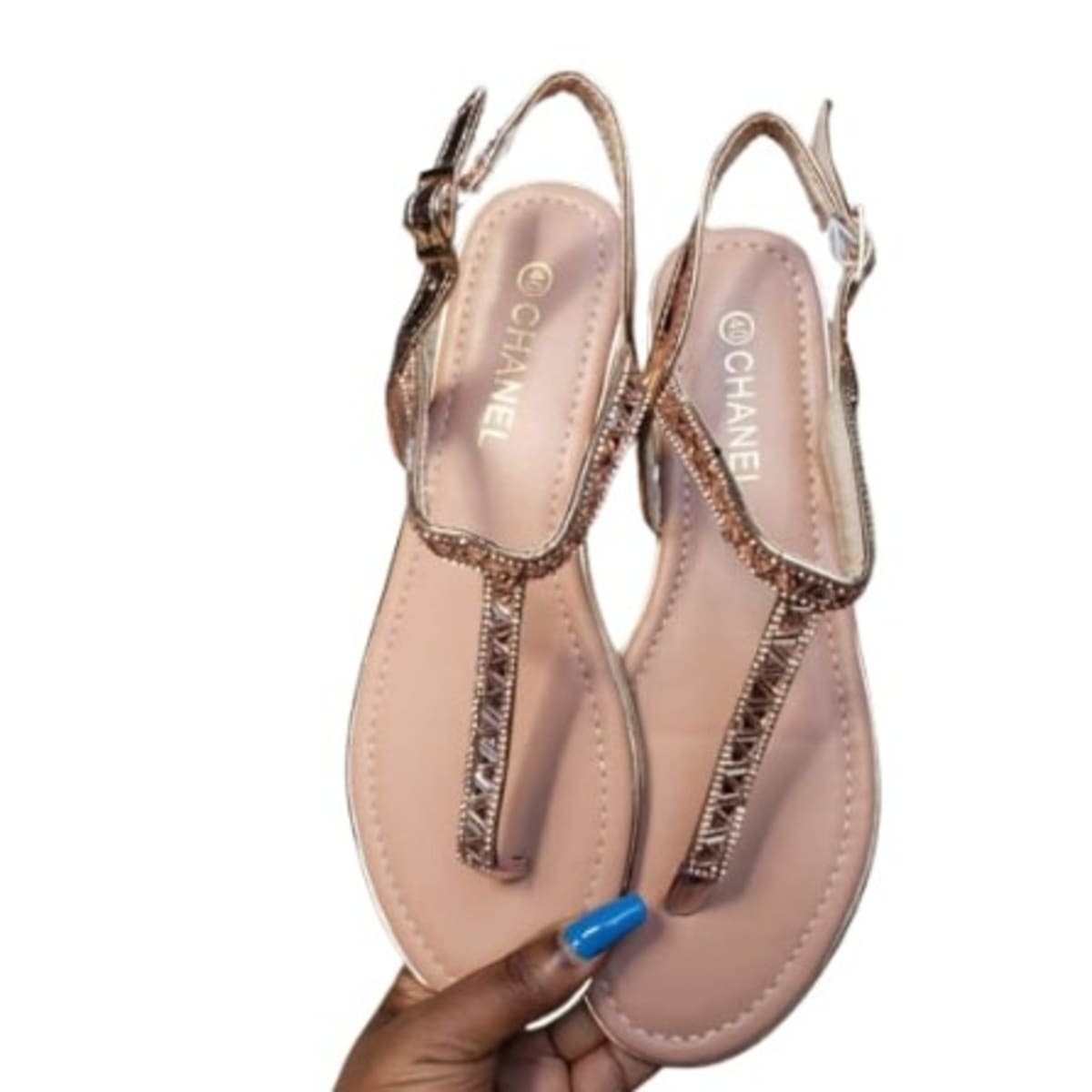 Chanel sandals nude store