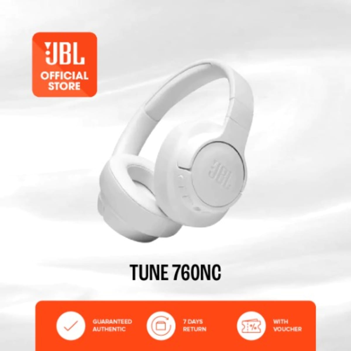 JBL Tune 760nc Wireless Headset - White