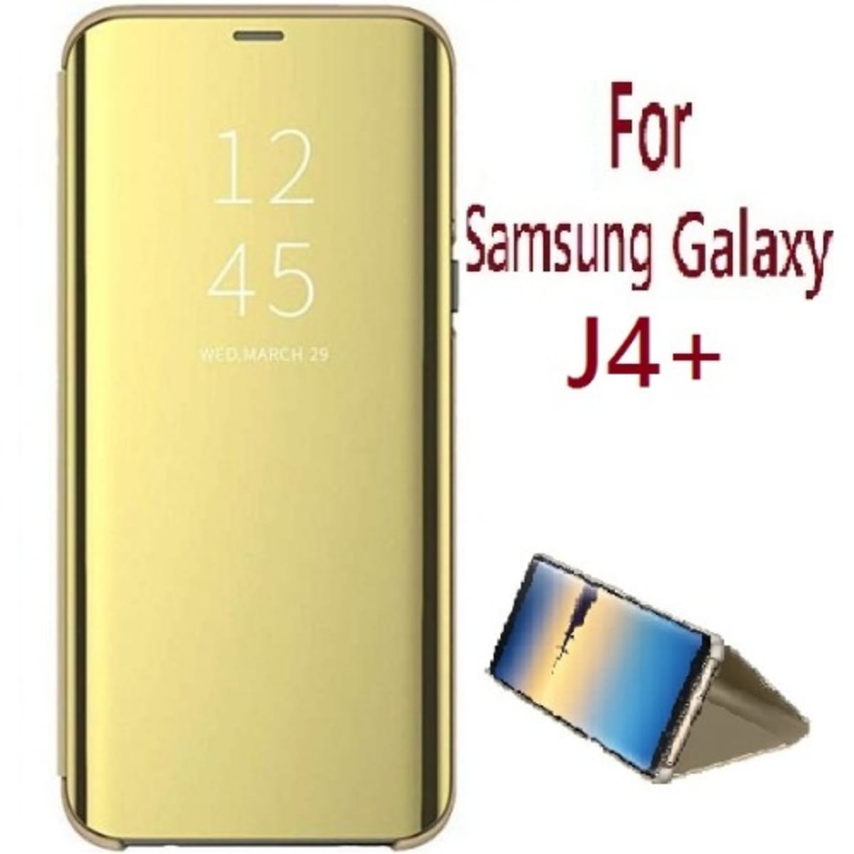 Standing Clear View Protective Flip Case Pouch For Samsung Galaxy