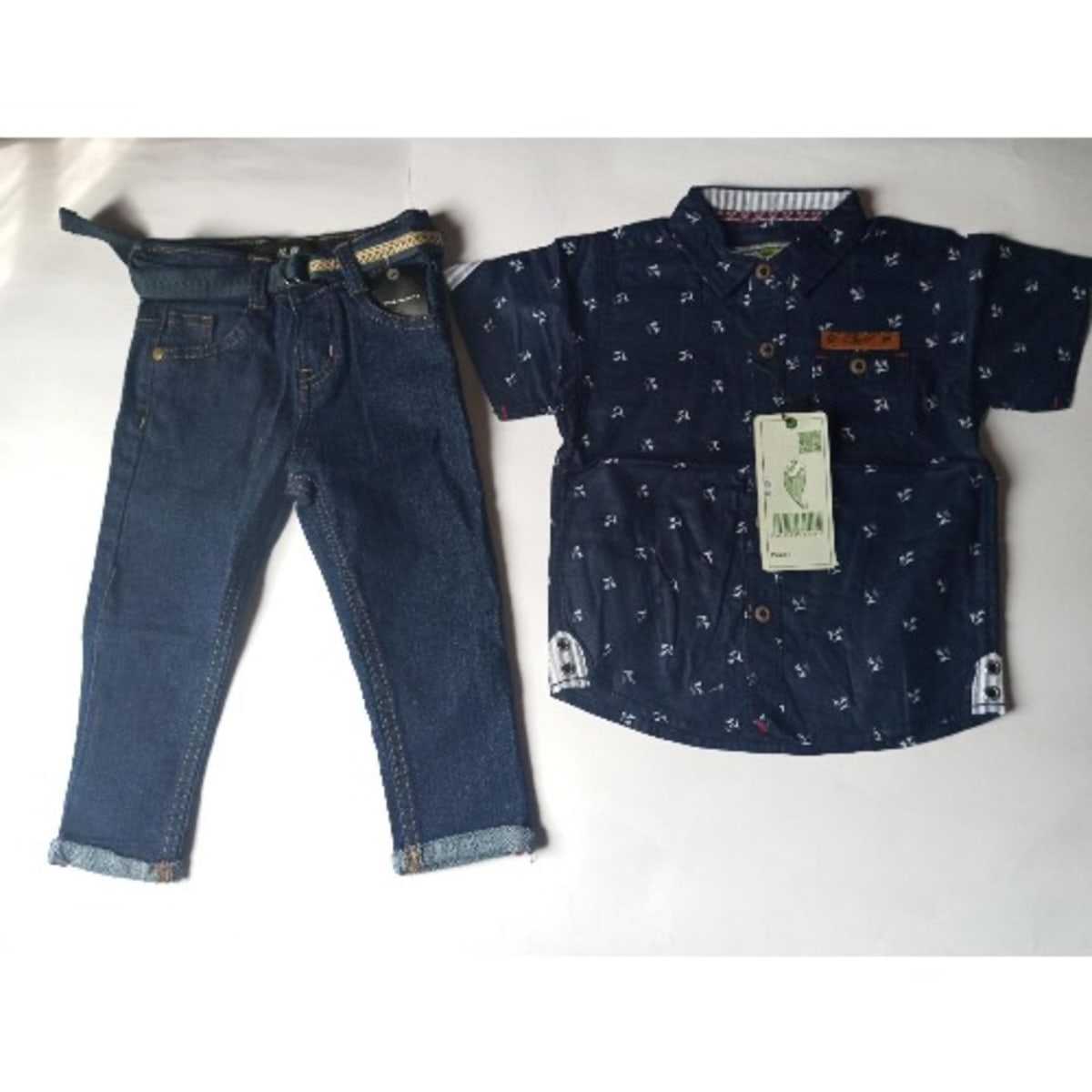Navy blue shirt for baby boy clearance