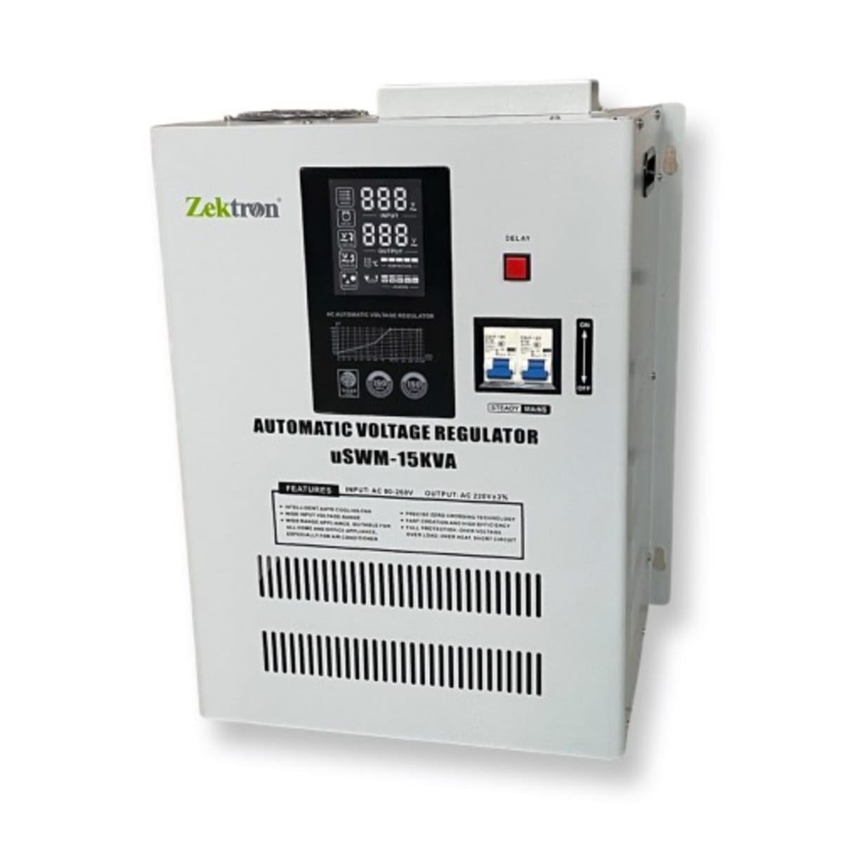 Zektron Servo Voltage Regulator - 80v -260v - 15kva