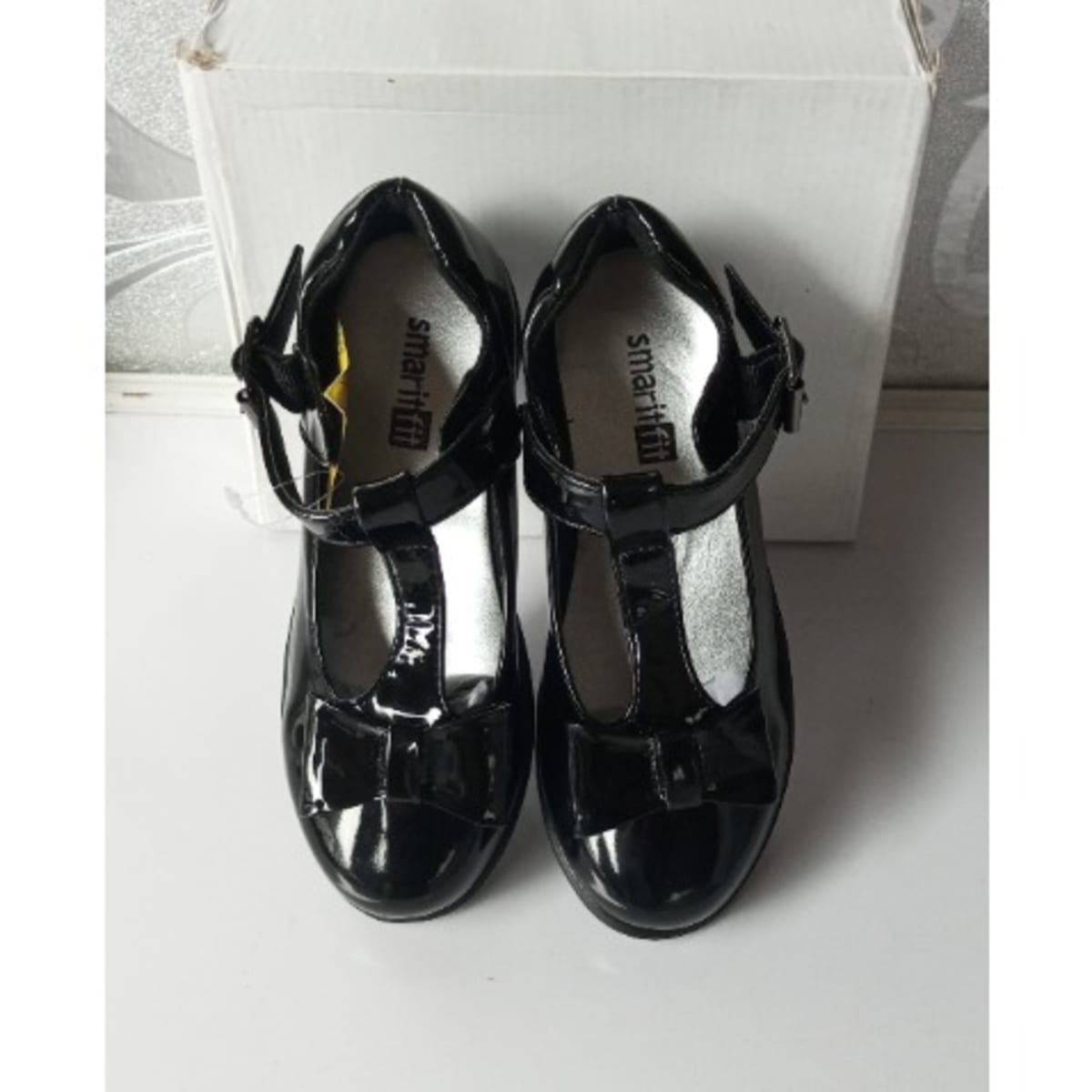 Girls patent cheap school shoes