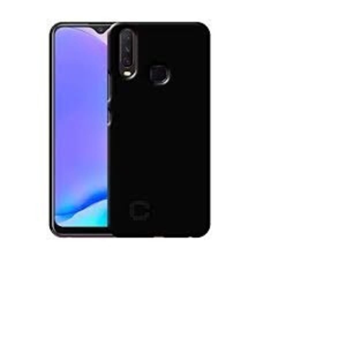 Back Case For Vivo Y15 Black Konga Online Shopping