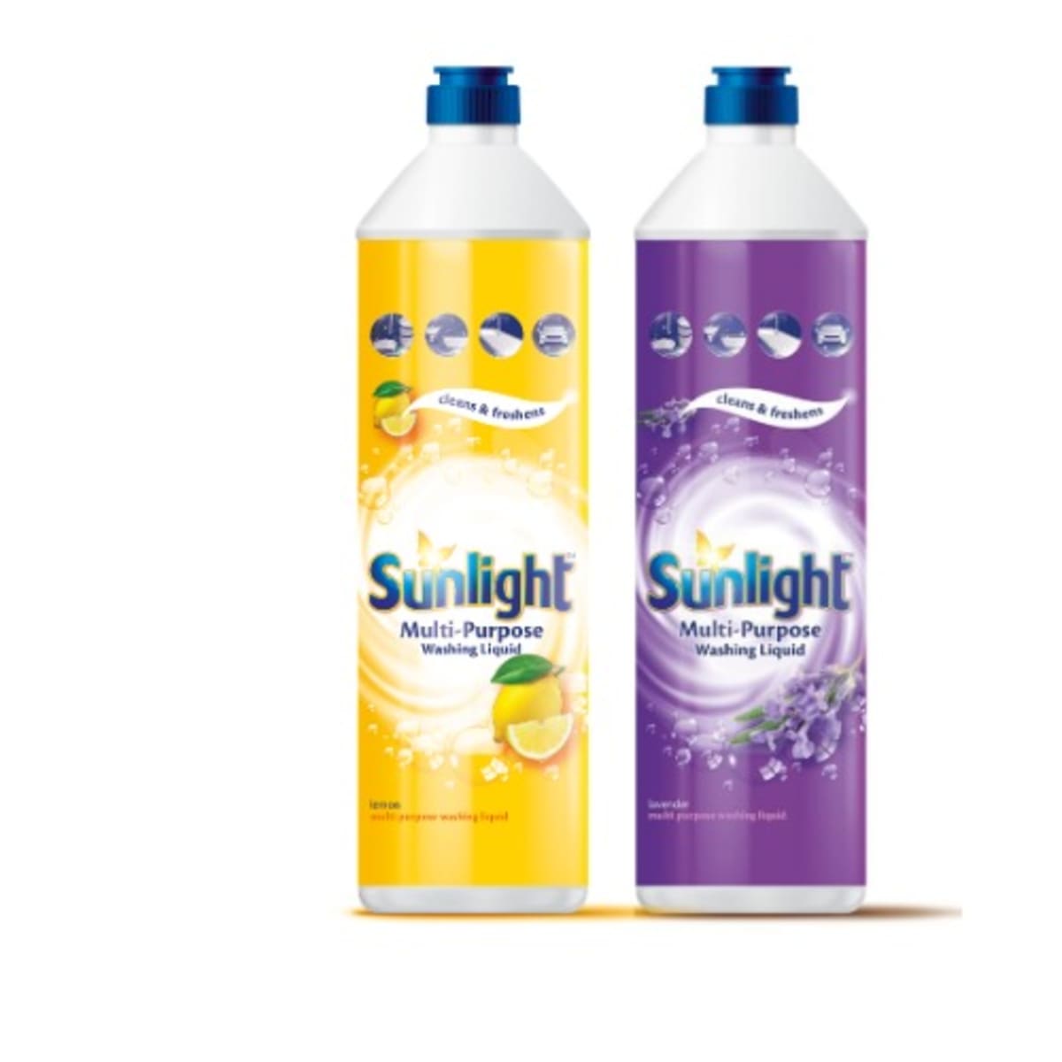Sunlight Multi-purpose Washing Liquid Lavender + Lemon Twin Pack