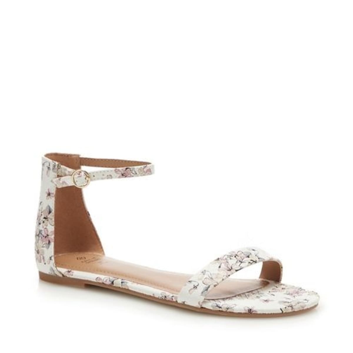 Floral ankle sale strap heels