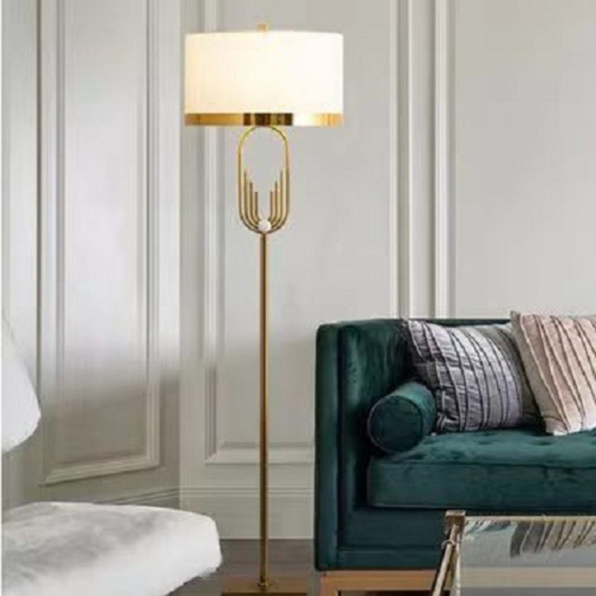 Gold light stand top