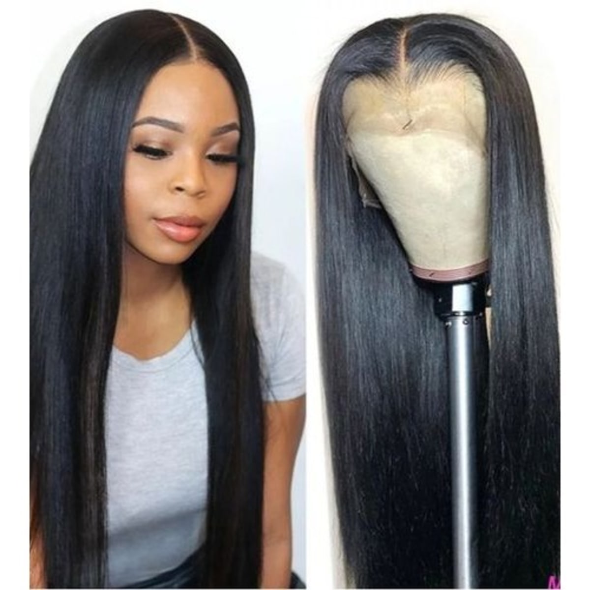 Long Straight Wig With Closure Human Hair Konga Online Shopping