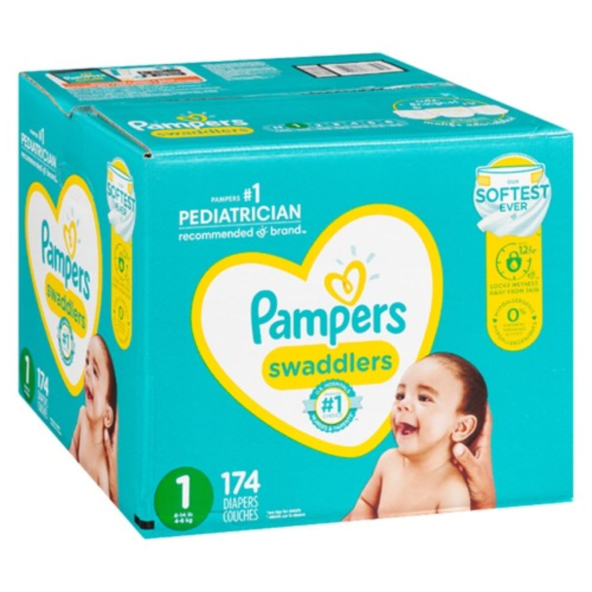 Pampers Swaddlers Diapers Size 80 Count, 50 OFF