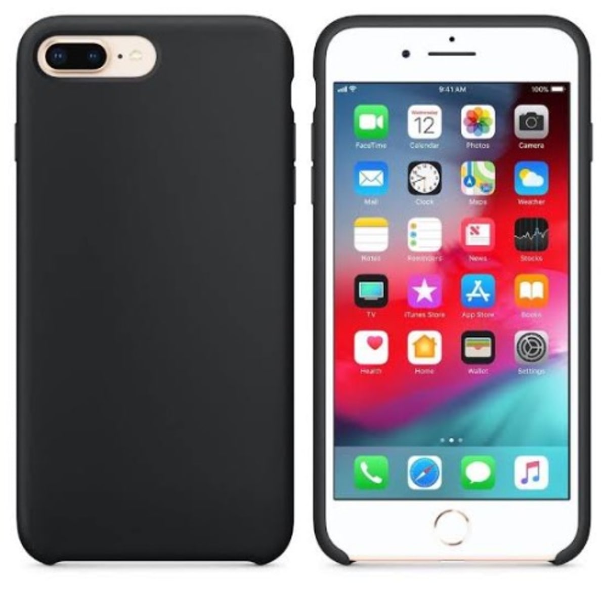 Comprimir Penetrar Cardenal Silicone Back Case For Iphone 6 Plus/ Iphone 6s Plus Black | Konga Online  Shopping