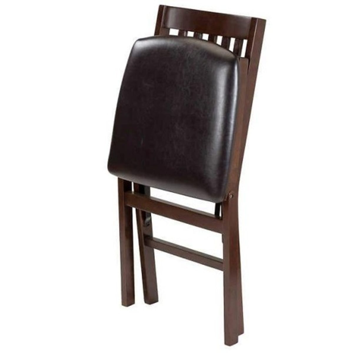 Stakmore solid wood discount upholstered folding chair