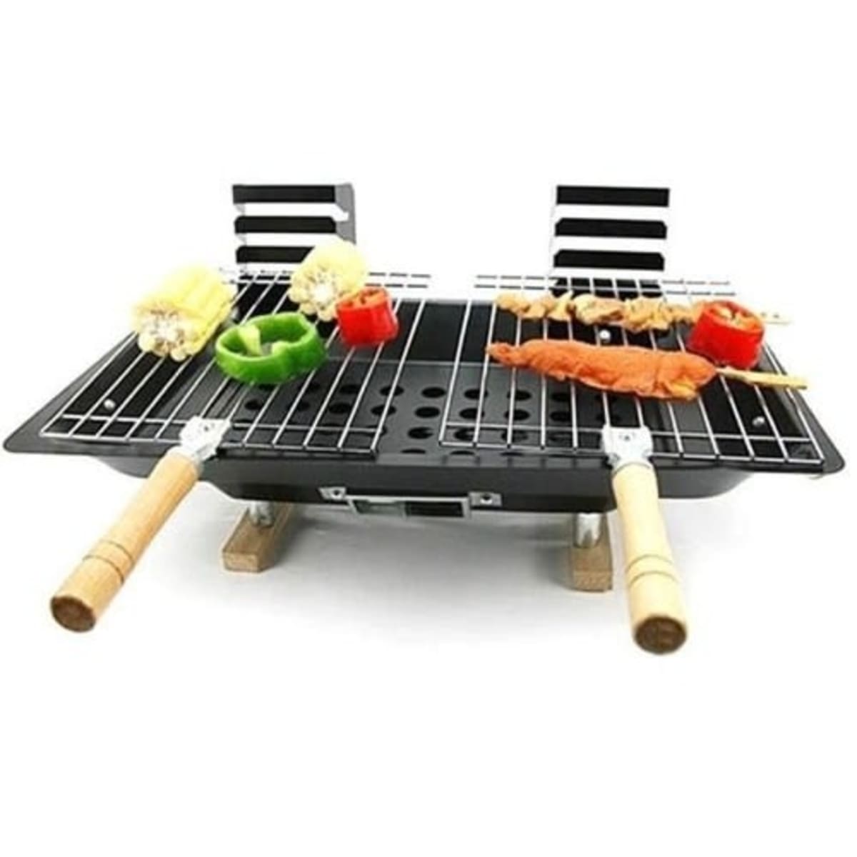 Hibachi top charcoal grill
