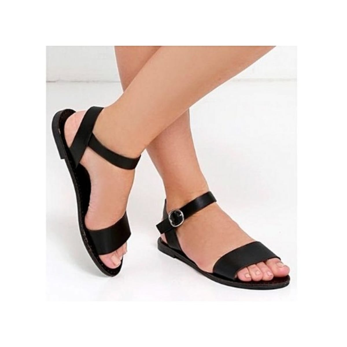 Black sales female sandals