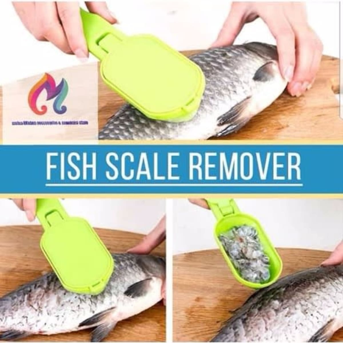 Fish Scale Scraper - Green