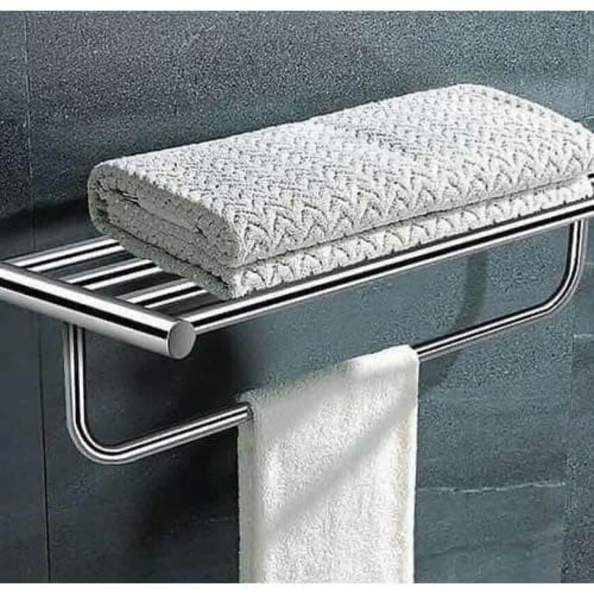 Wall Mounted Stainless Steel Bathroom Towel Rack | Konga Online Shopping