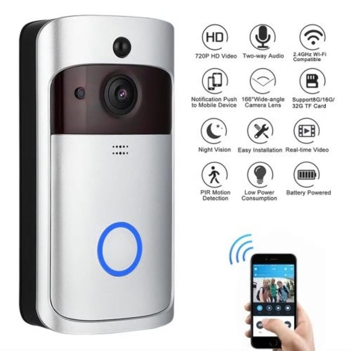 Wireless Video Door Bell Camera Konga Online Shopping