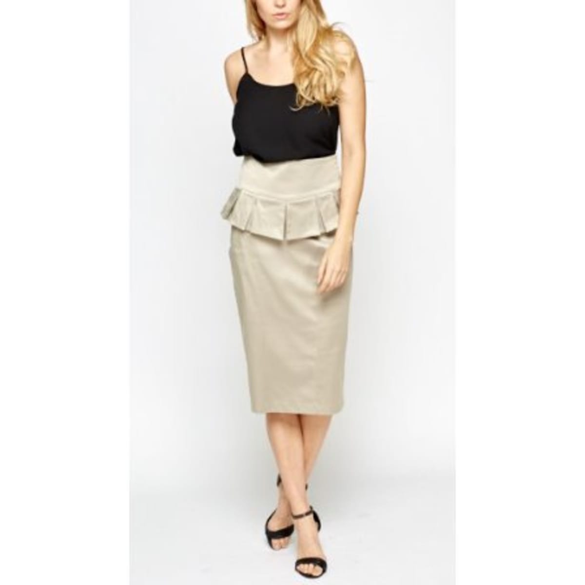 Peplum skirt high waisted shop