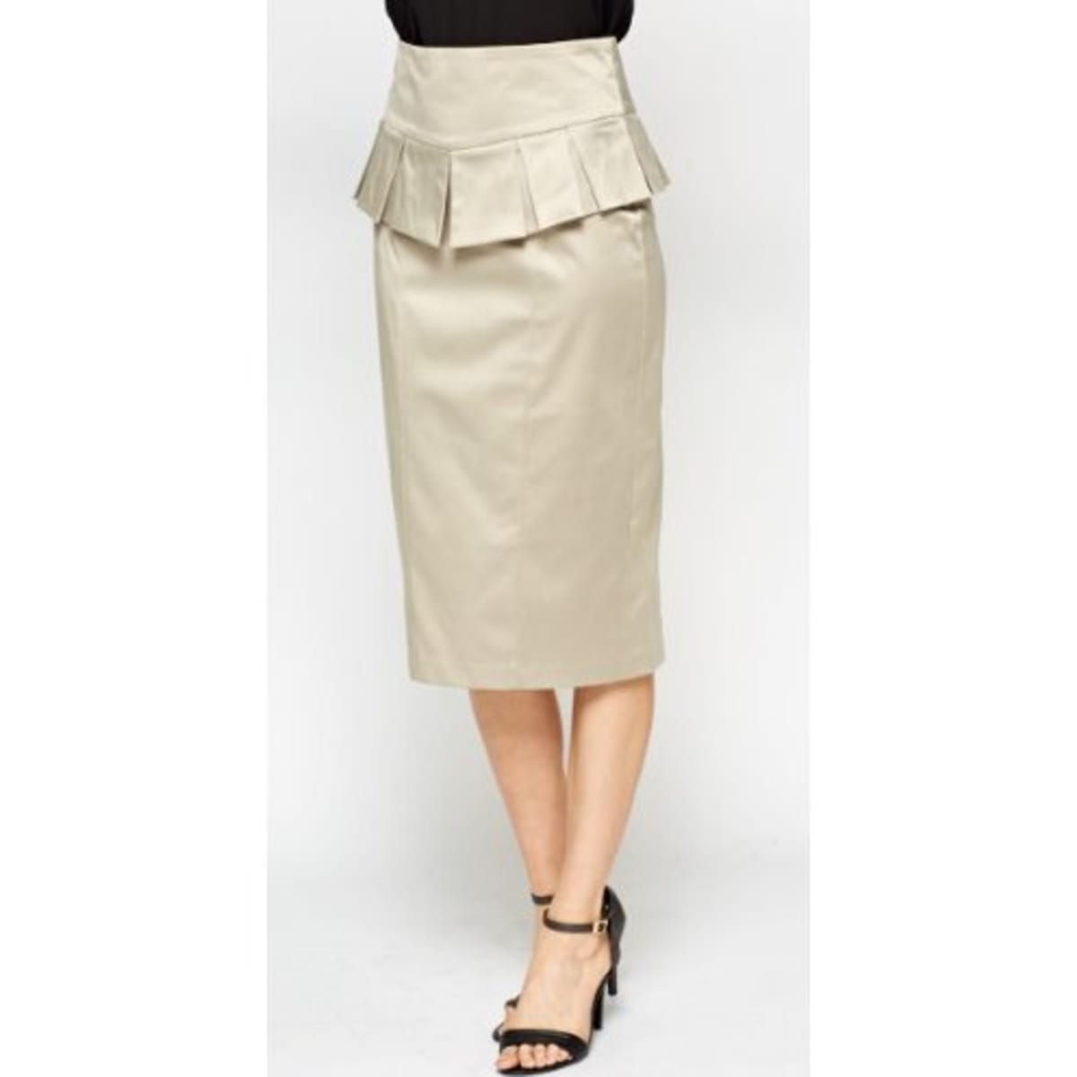 Peplum sales skirt cream