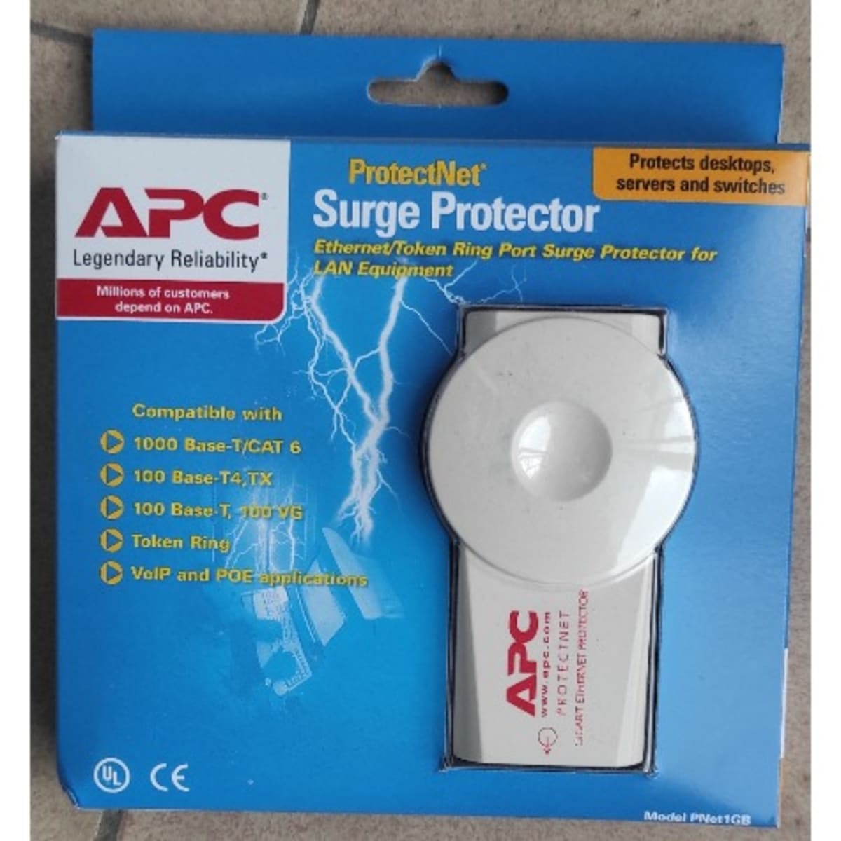  APC Surge Protector for Ethernet Data Port (10/100/1000 Base-T  Ethernet lines), ProtectNet (PNET1GB) : Electronics