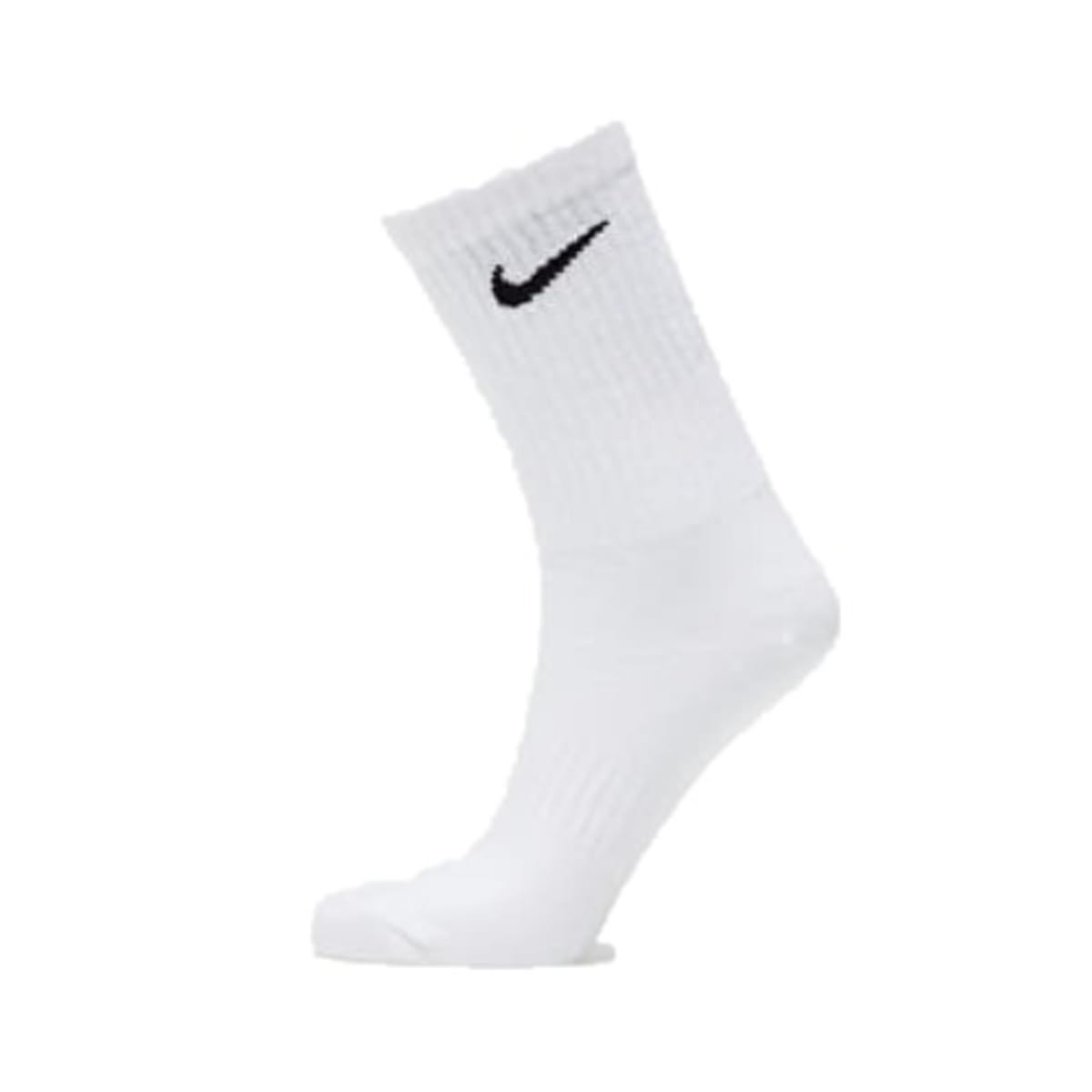 Nike White Cotton Mid Socks