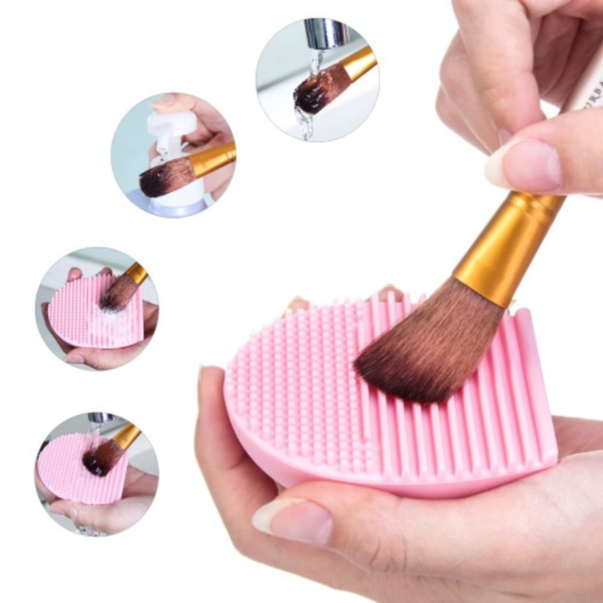 Anmor Lovely Brush egg for Cleaning makeup brushes Hot Silicone Cleaning  Tools Lovely Makeup Brush Cleaner Travelling Friendly - AliExpress