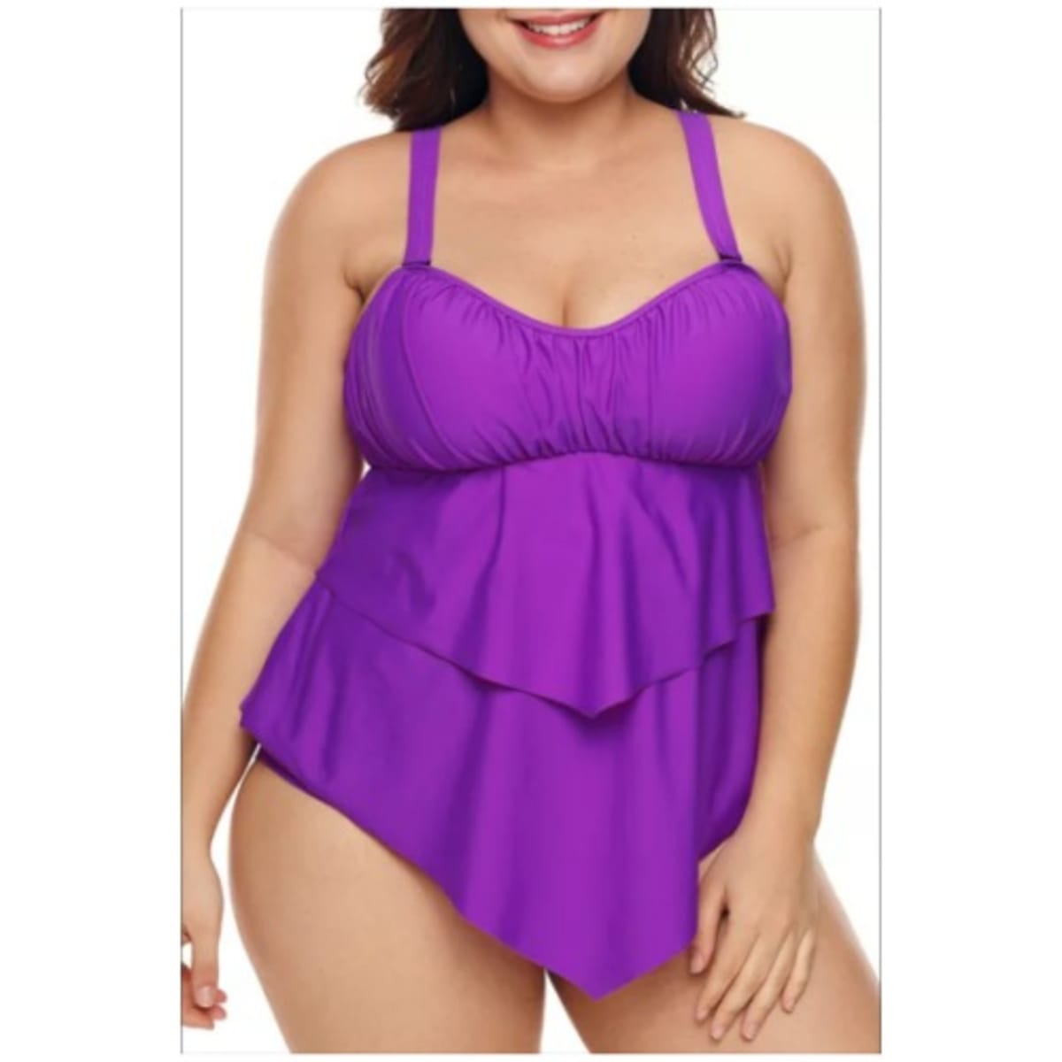 Purple two cheap piece bathing suits