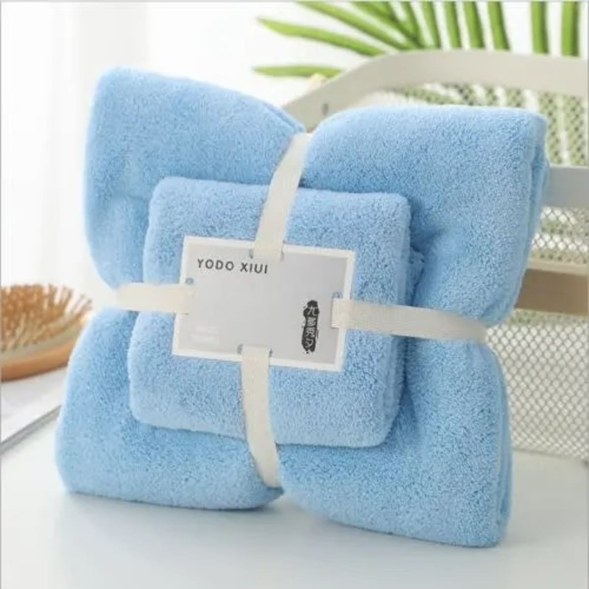 Fleece Towel Set For Mother And Child Blue Konga Online Shopping