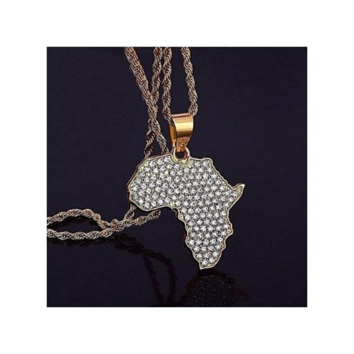 Iced out sale africa pendant