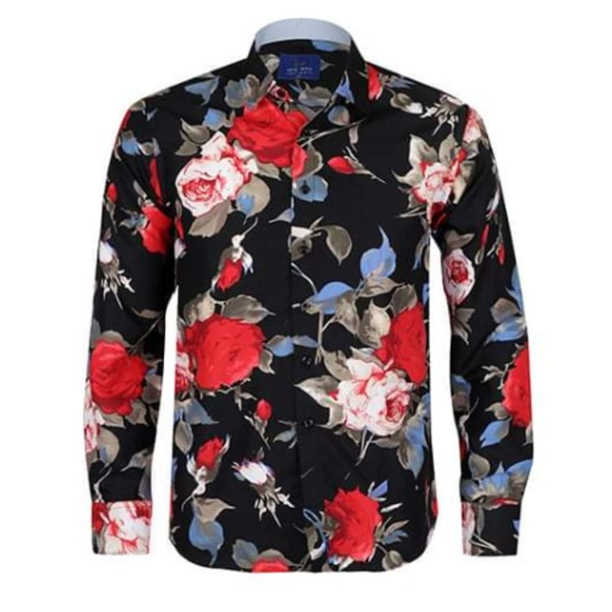 Men s Red Rose Long Sleeve Shirt Konga Online Shopping