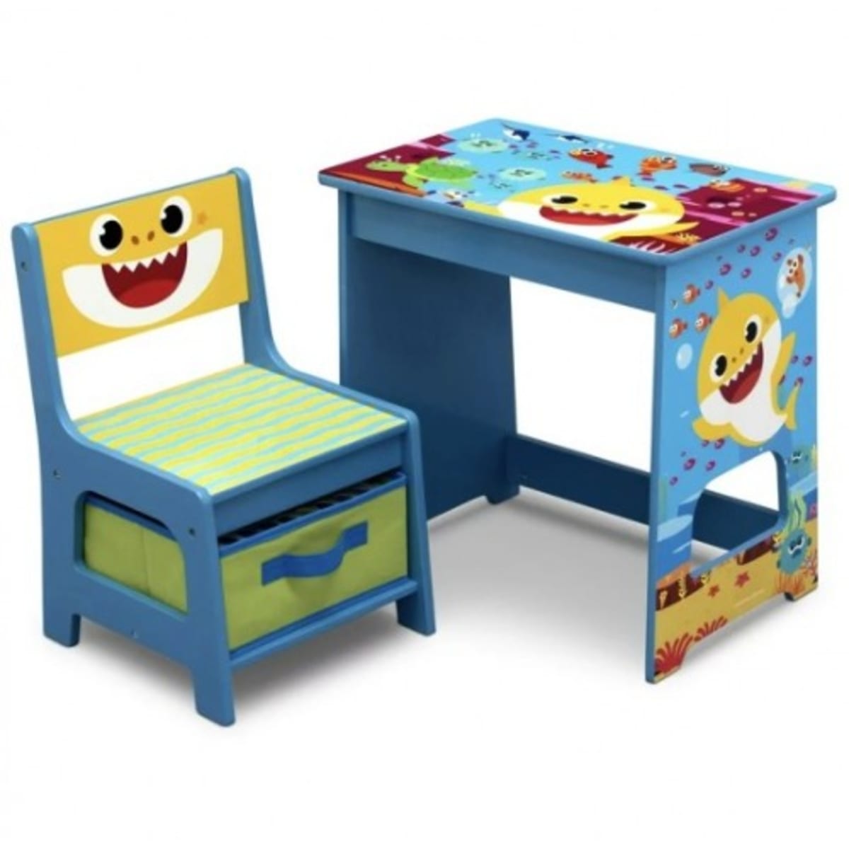 Delta Kids Wood Desk And Chair Set - Baby Shark