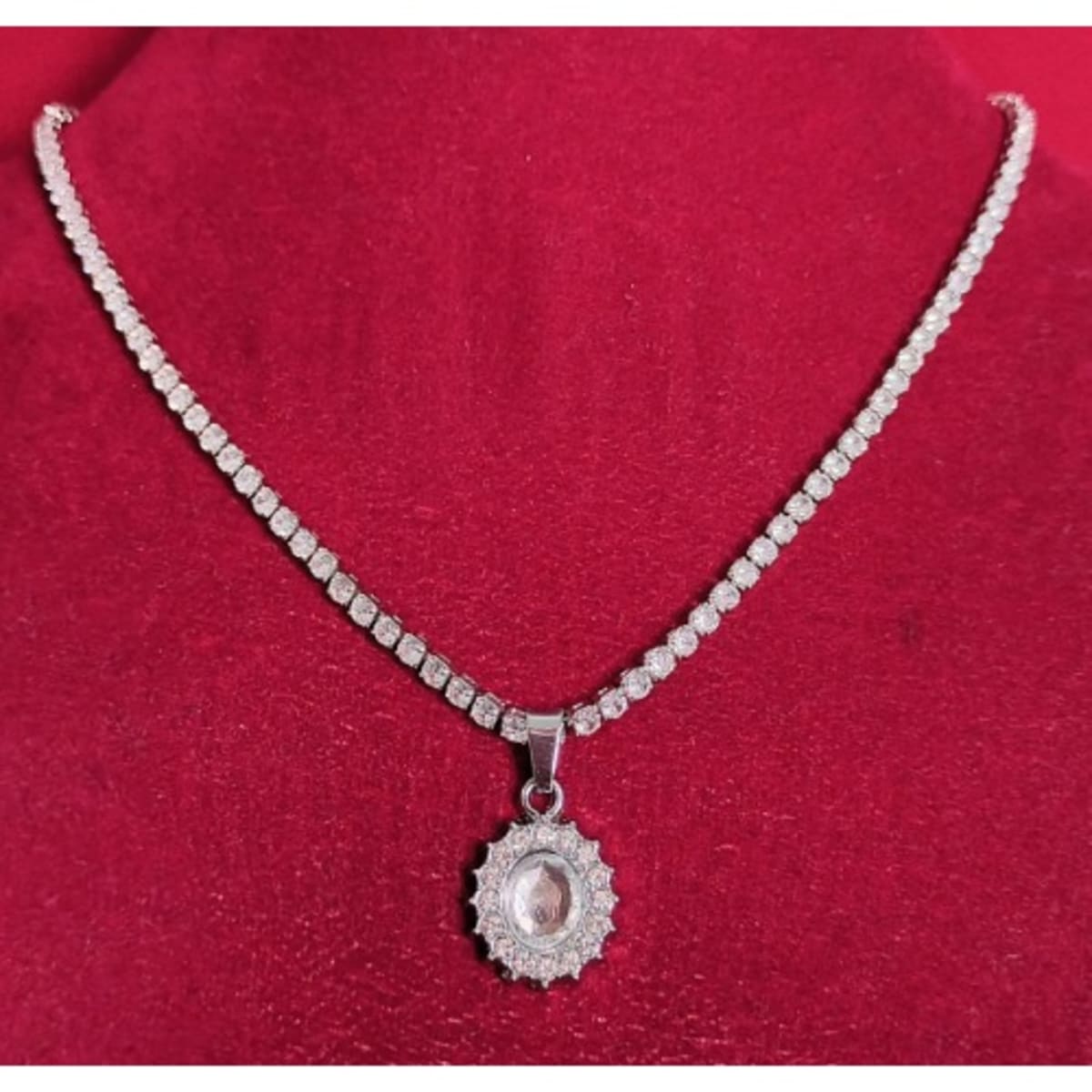 Diamond Stone Pendant Necklace Konga Online Shopping