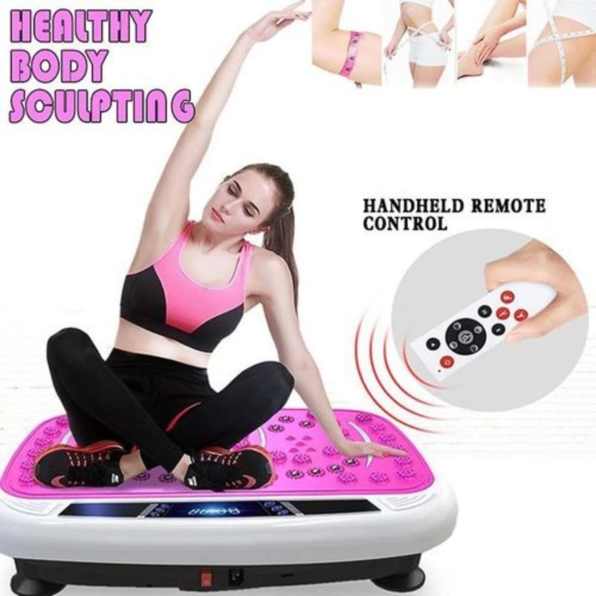 Fitness pro Ultra Slim Vibration Machine Trainer Plate Platform Body Shaper  Exercise : Buy Online at Best Price in KSA - Souq is now :  Sporting Goods