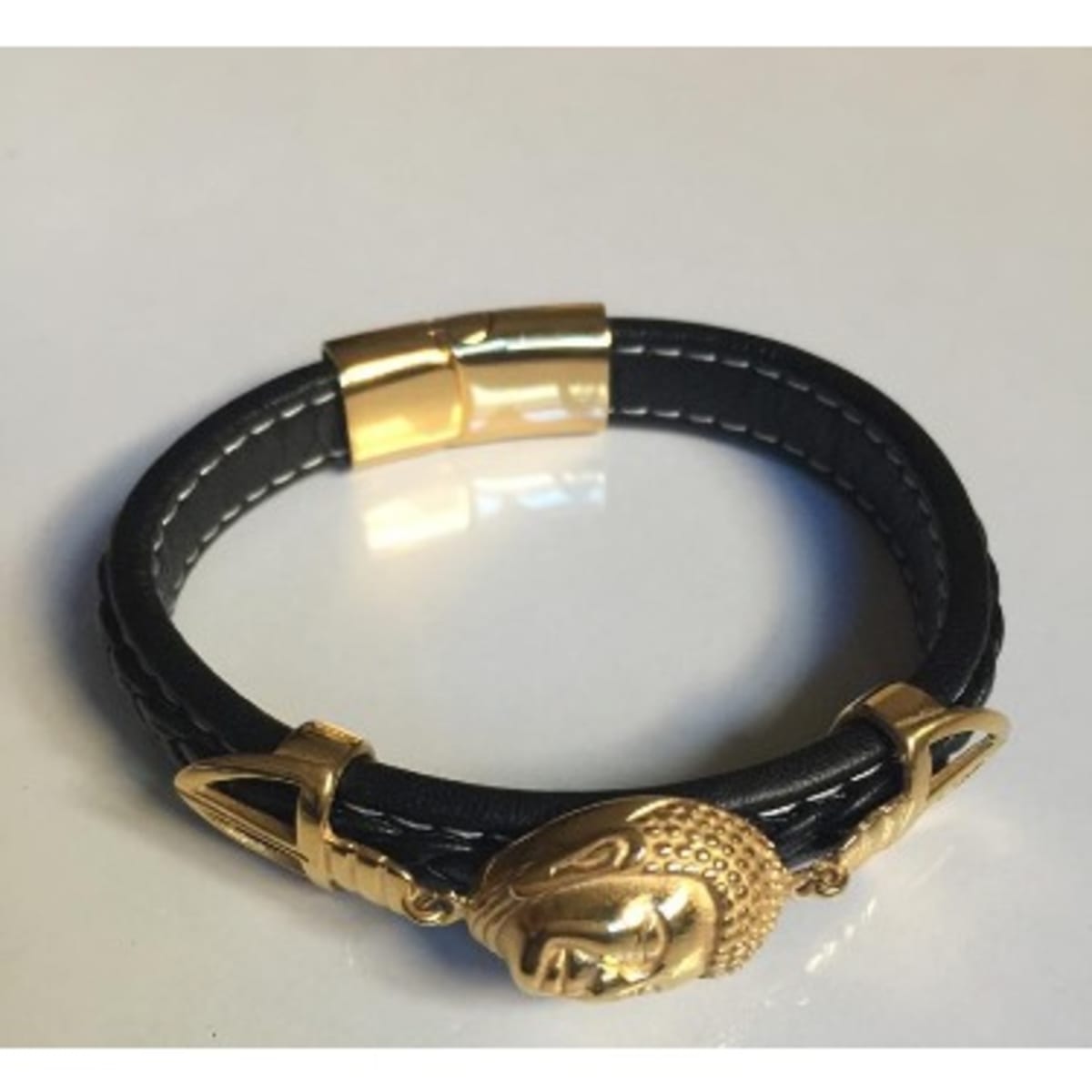 S Co Men s Luxury Leather Dope Bracelet Black Konga Online