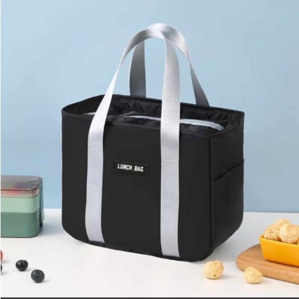 Black thermal sales lunch bag