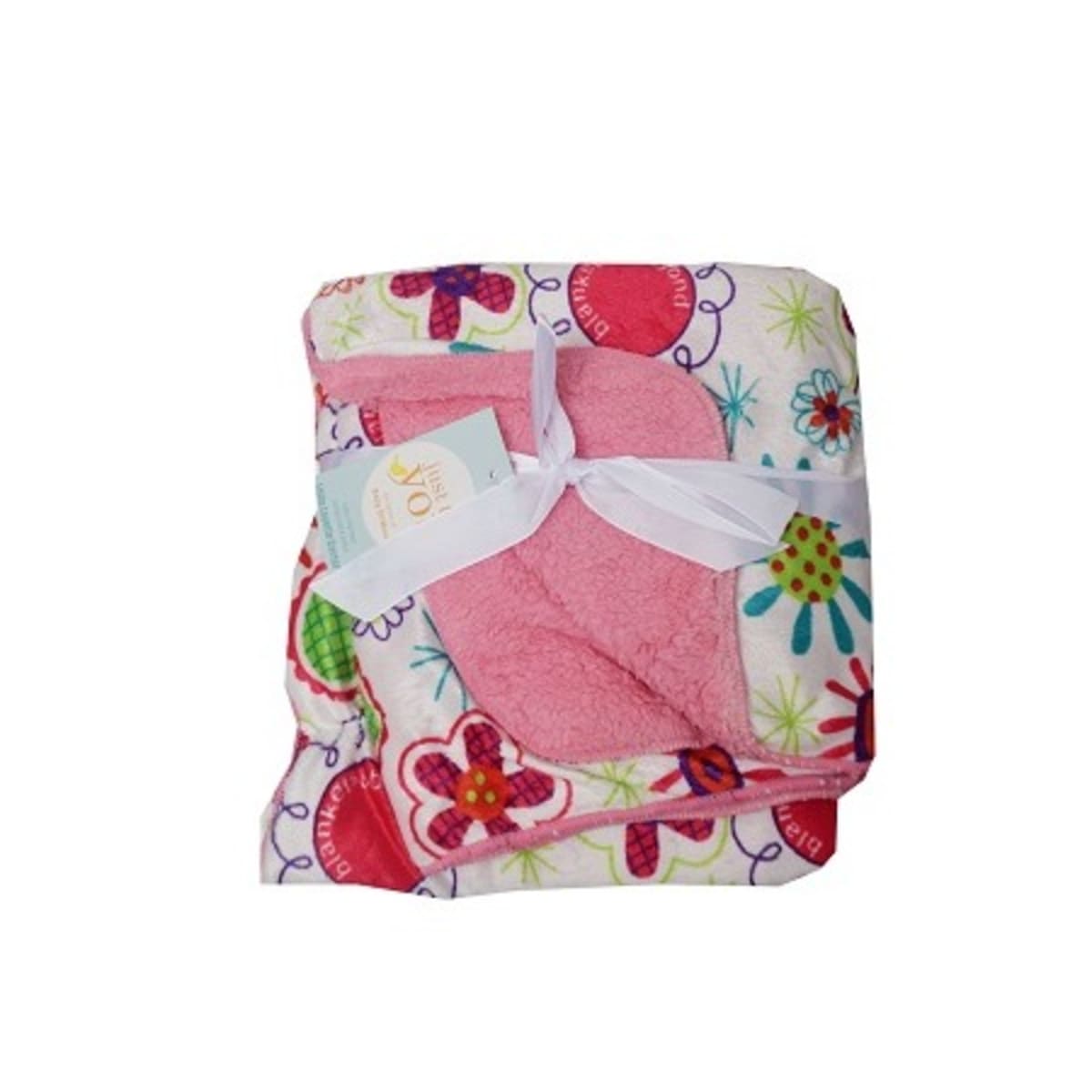 Pink plush baby blanket sale