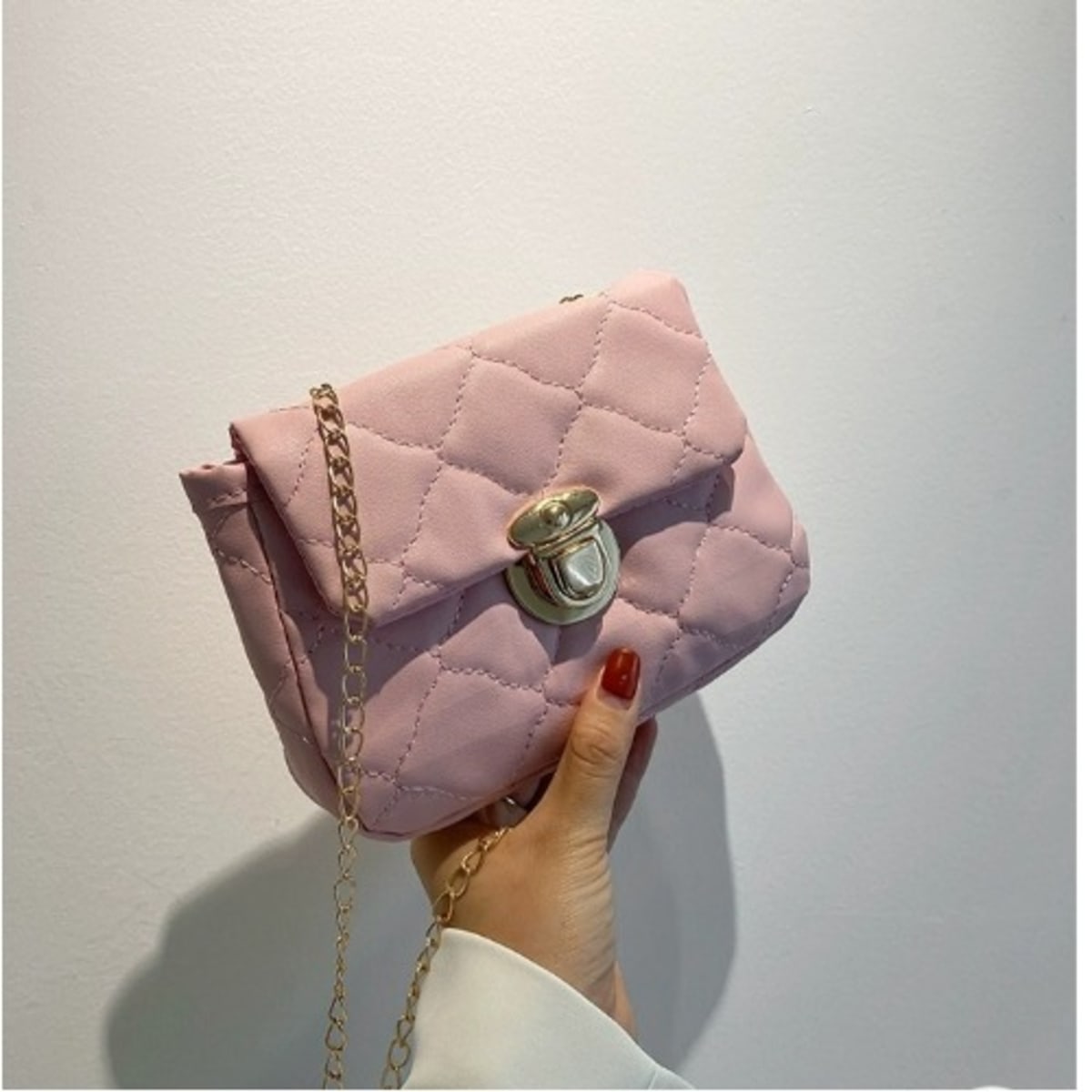 Square Shoulder Messenger Bag Pink Konga Online Shopping