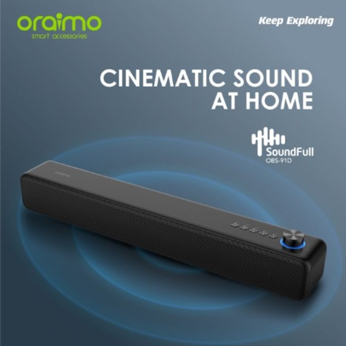 Oraimo Cinematic Soundfull Soundbar Wireless Bluetooth Speaker