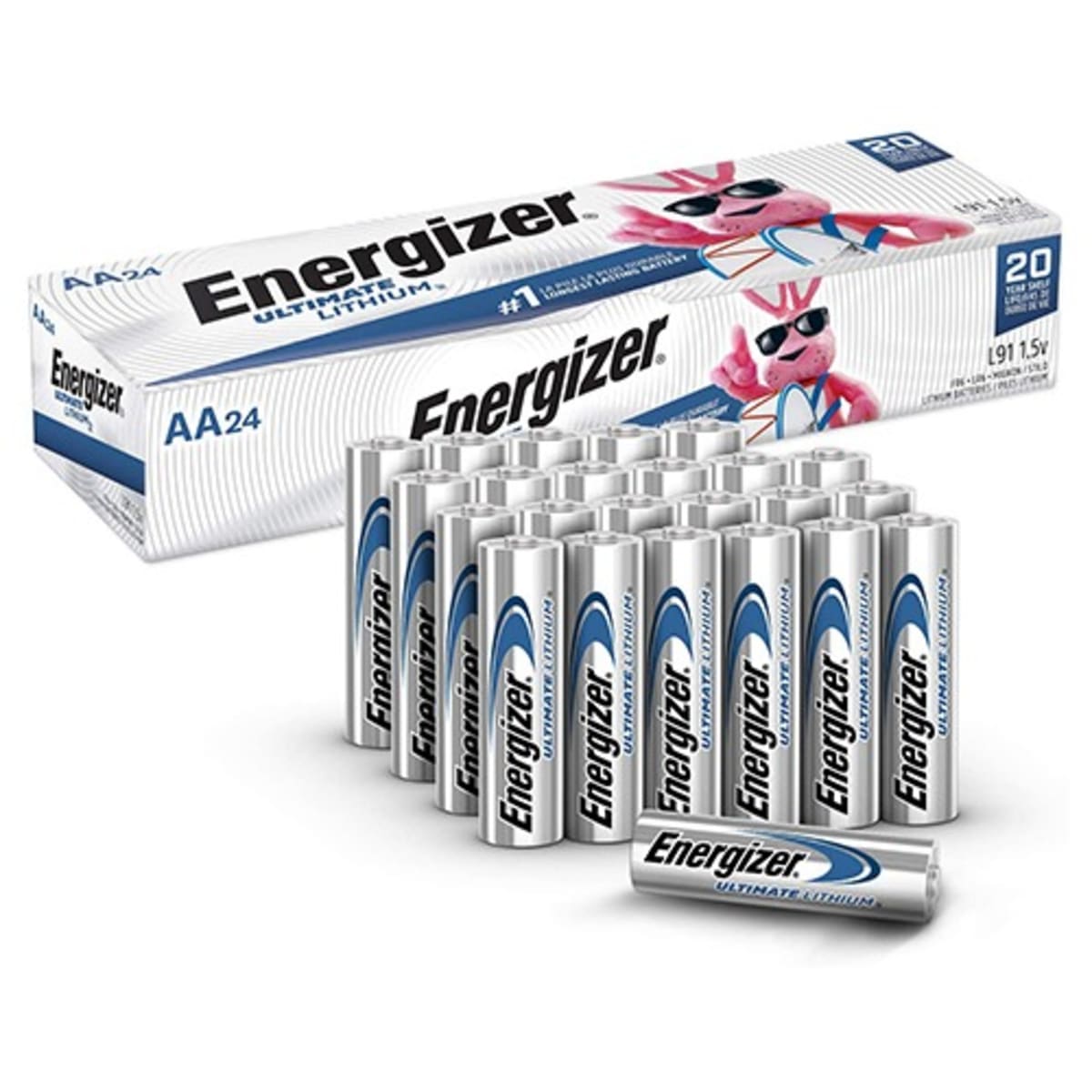 Energizer Ultimate Lithium AA batteries Bulk 120 Pack