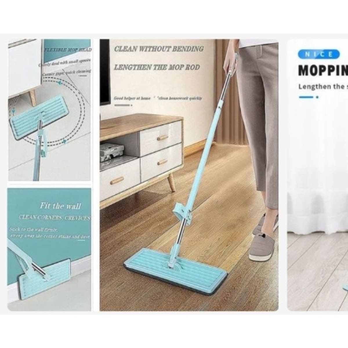Microfiber flat mop deals