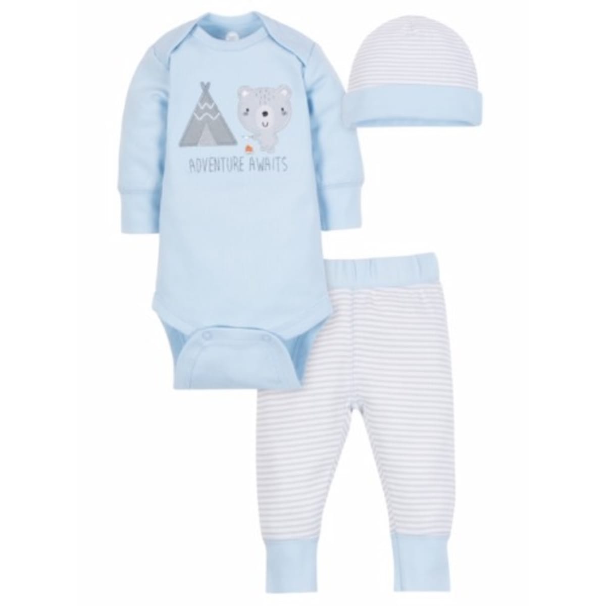 Wonder Nation Baby Boy Take Me Home Bodysuit pant Cap Set