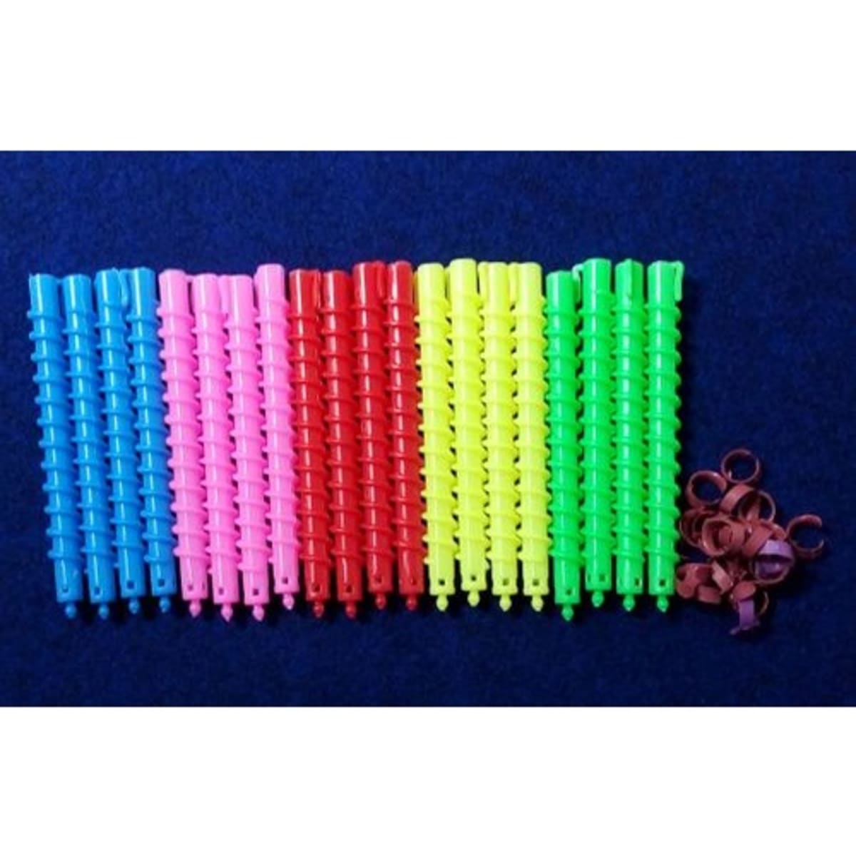 Plastic spiral hair clearance curlers